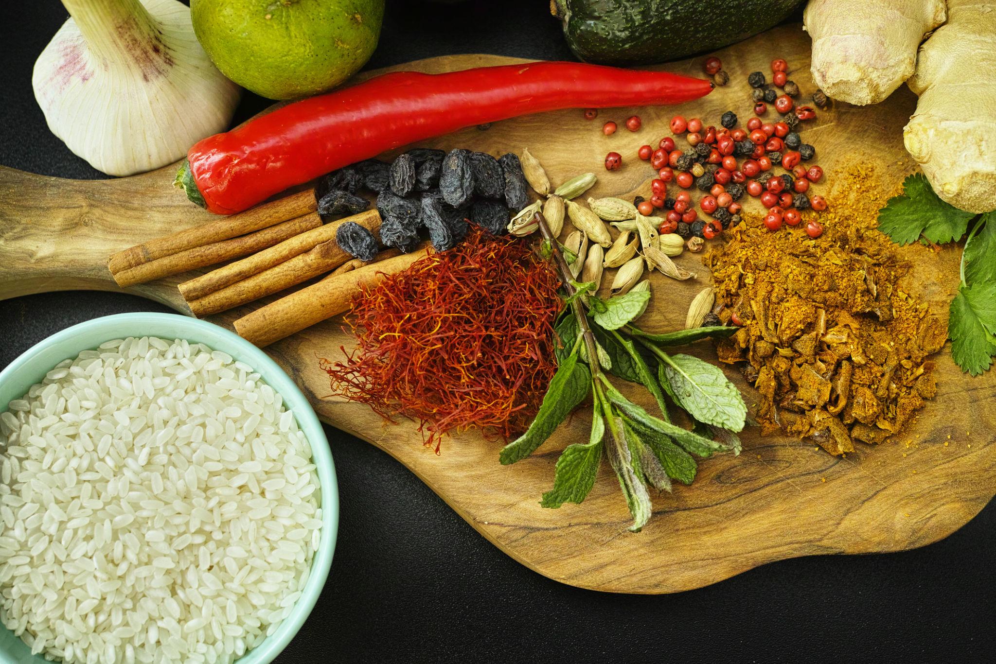 Rice and Indian spices
